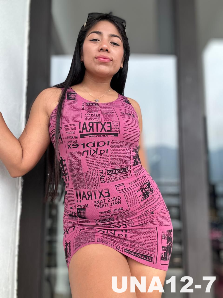 VESTIDO PERIODICO UNA12