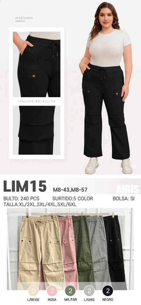 PANTALON TALLA PLUS LIM15