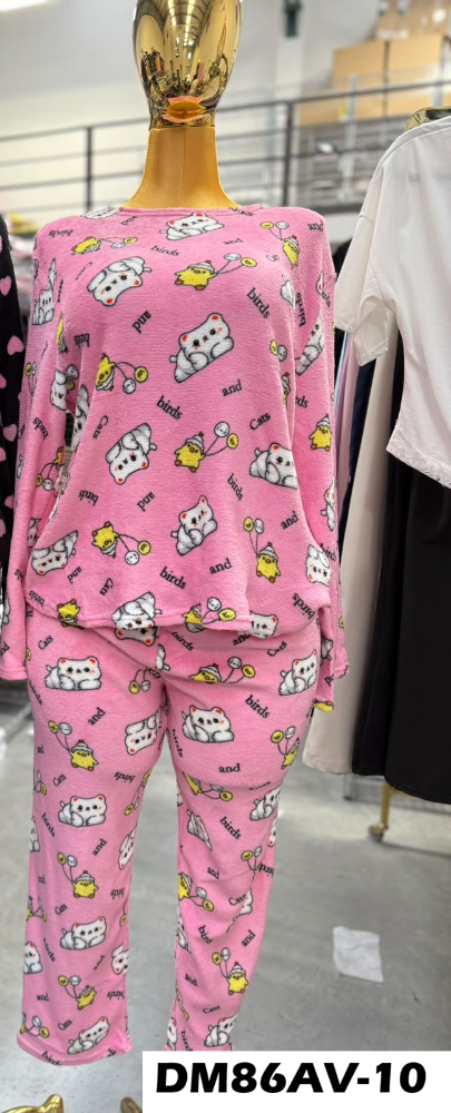 PIJAMA AFELPADA MOÑOS DM86AV