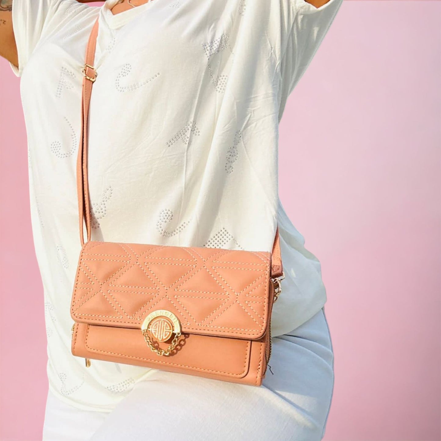 Bolsa cros camel