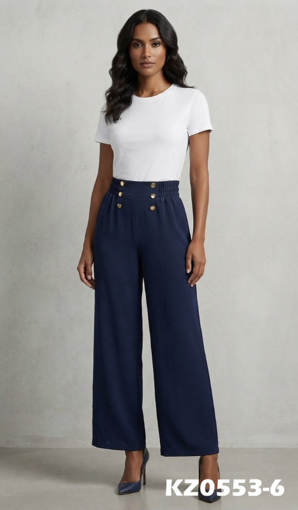 PANTALON BOTONES DORADOS KZ0553