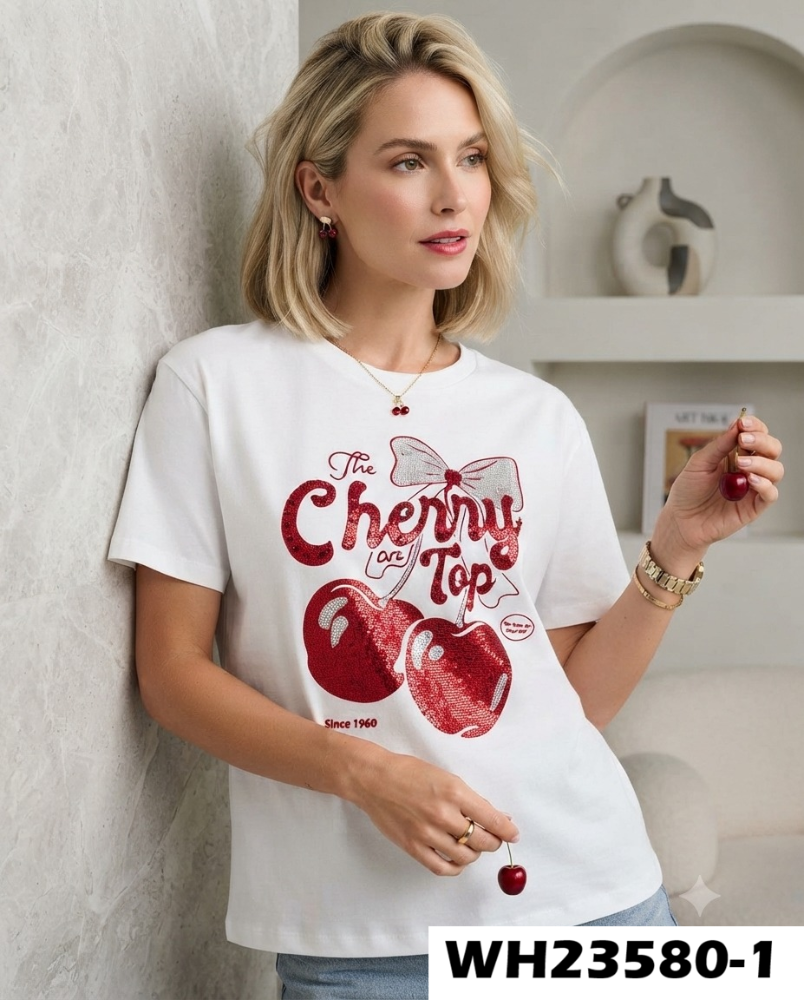 PLAYERA CHERRY WH23580