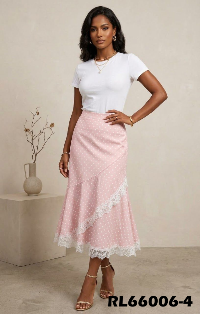 FALDA POLLA ENCAJE RL66006