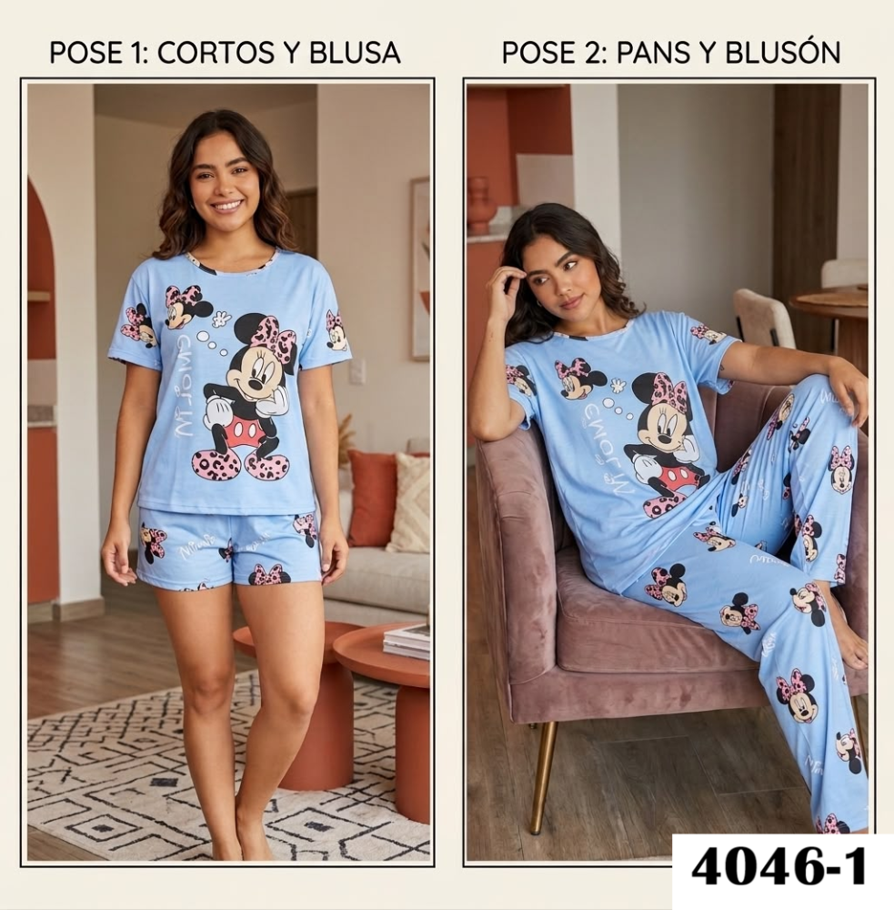 PIJAMA VIRAL 4 PIEZAS 4046