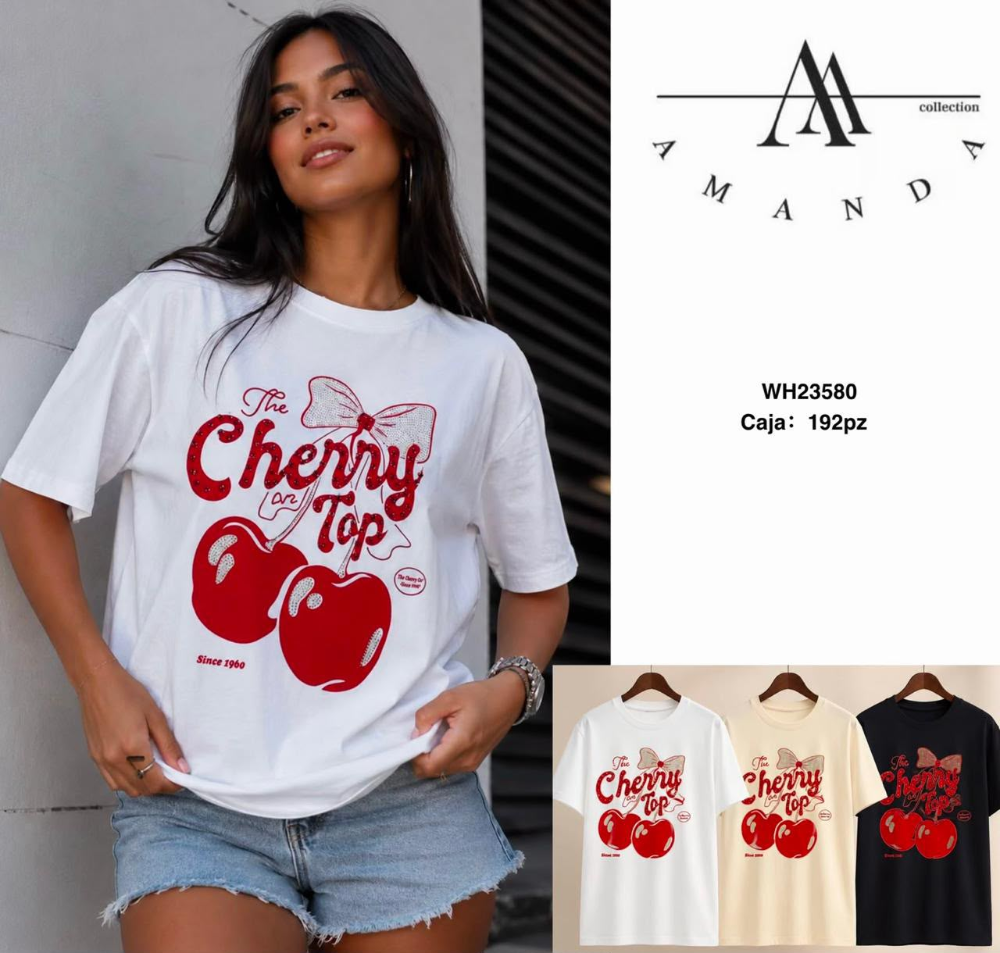 PLAYERA CHERRY WH23580