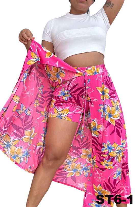 FALDA SHORT FLORAL ST6