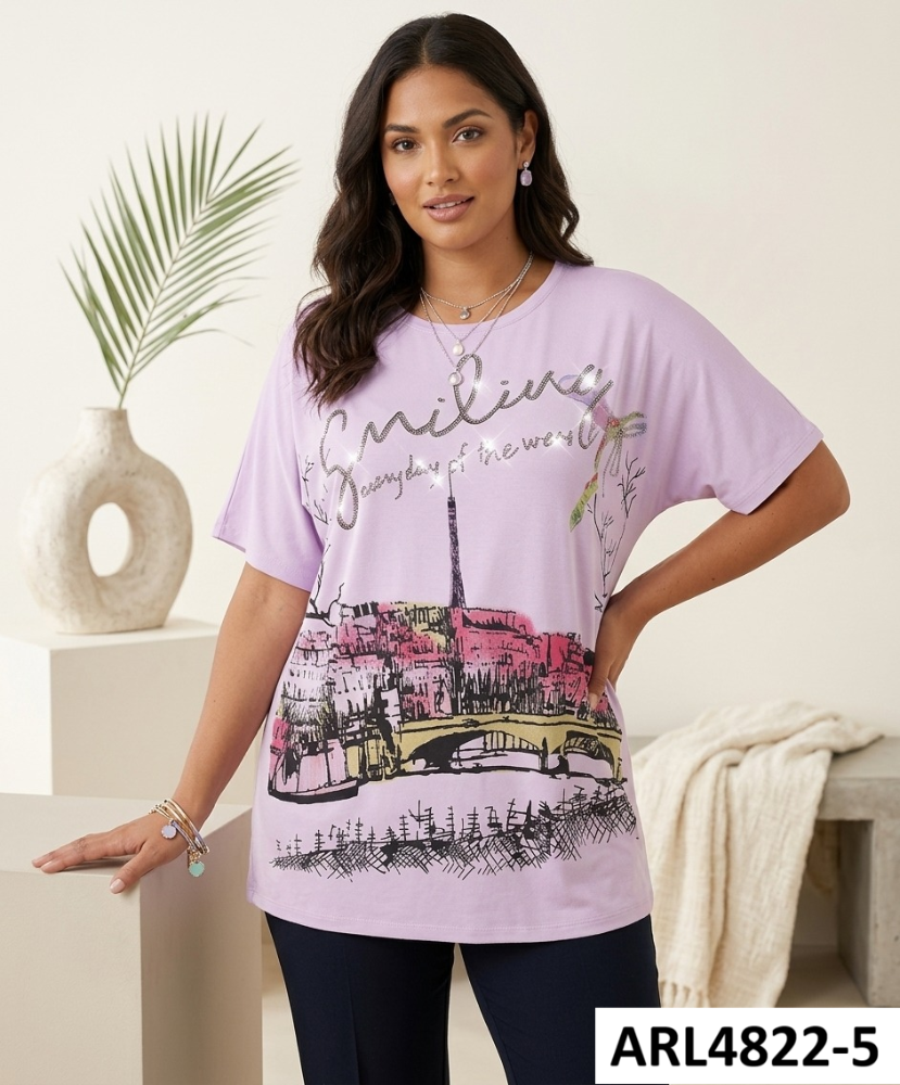 BLUSA AMPLIA CELESTE ARL4822