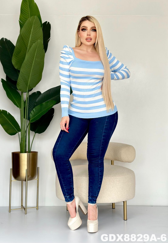 BLUSA RAYAS GDX8829A