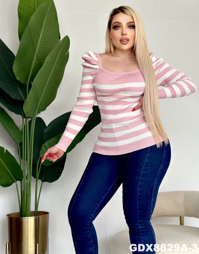 BLUSA RAYAS GDX8829A