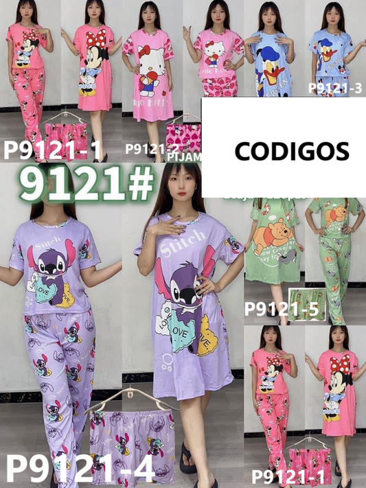 PIJAMA 4 PIEZAS BATA P9121