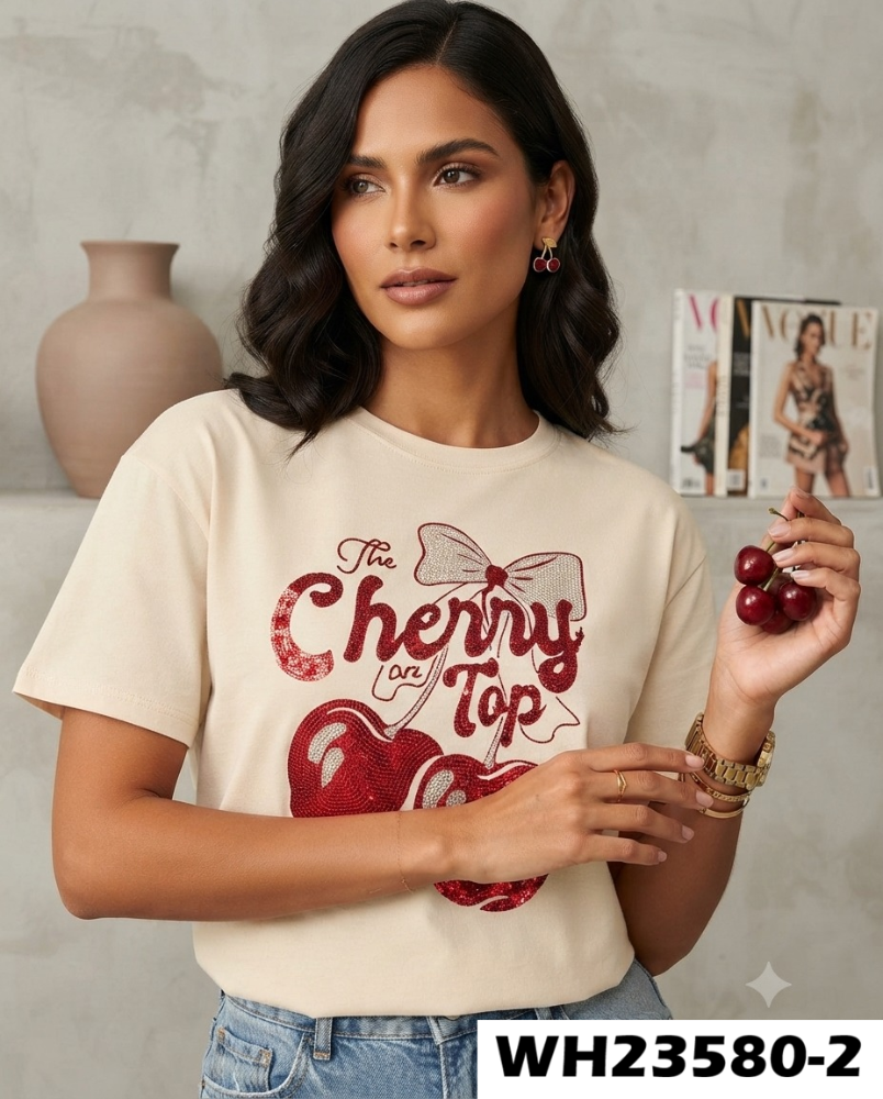 PLAYERA CHERRY WH23580