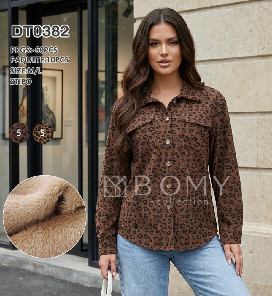 CHAMARRA AFELPADA LEOPARD DT0382
