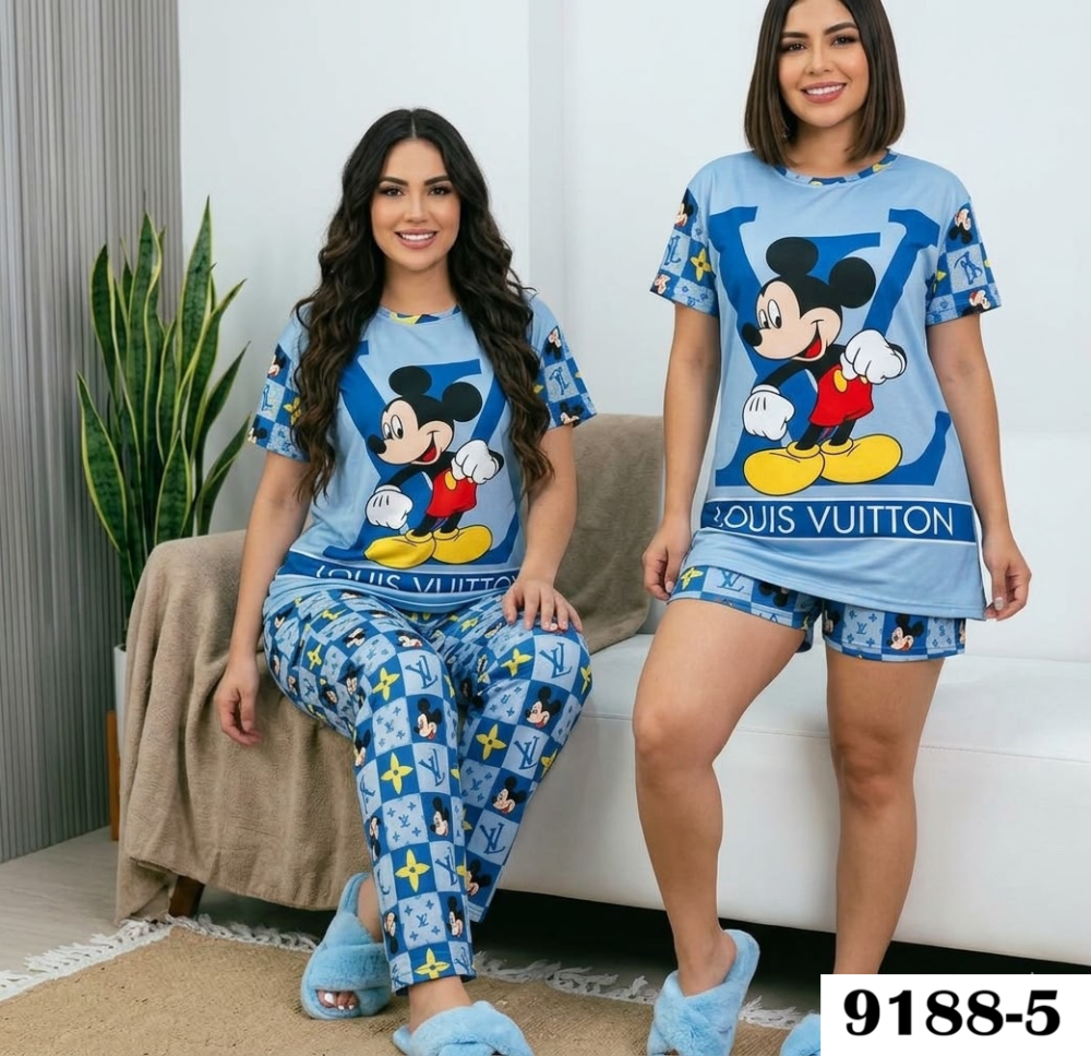 PIJAMA VIRAL 4 PIEZAS 9188