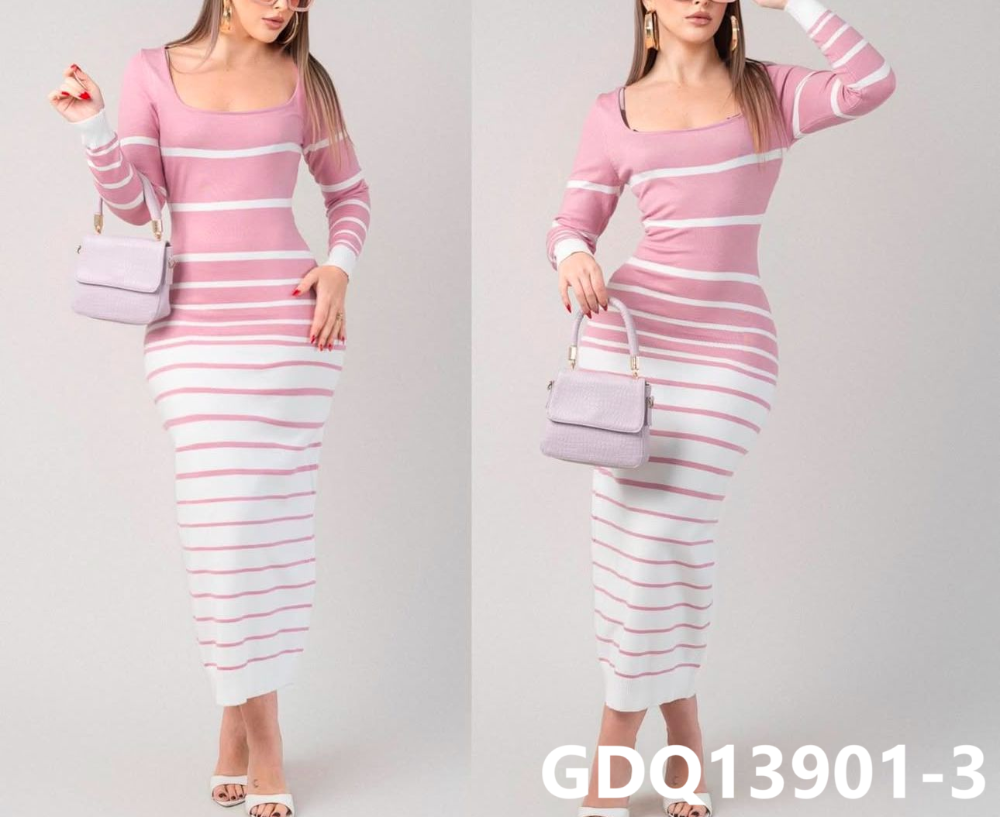 VESTIDO HERMOSO RAYAS GDQ13901