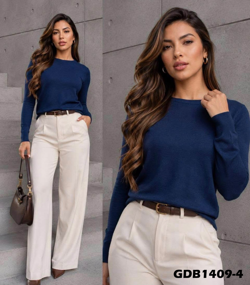 BLUSA PUNTO CAMEL GDB1409