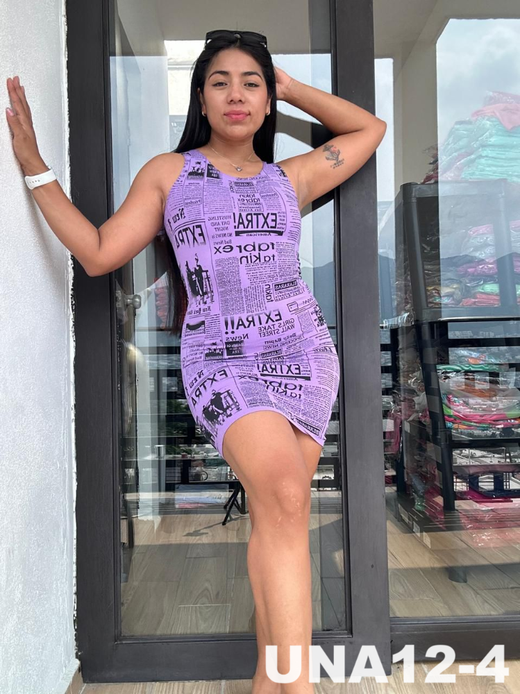 VESTIDO PERIODICO UNA12