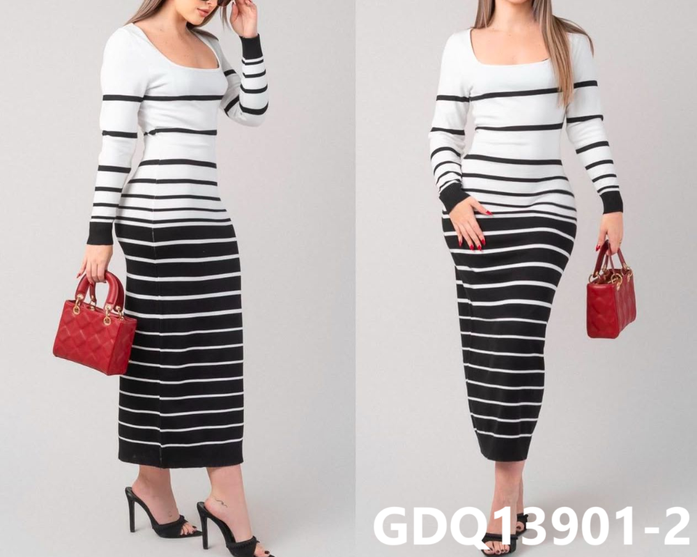 VESTIDO HERMOSO RAYAS GDQ13901