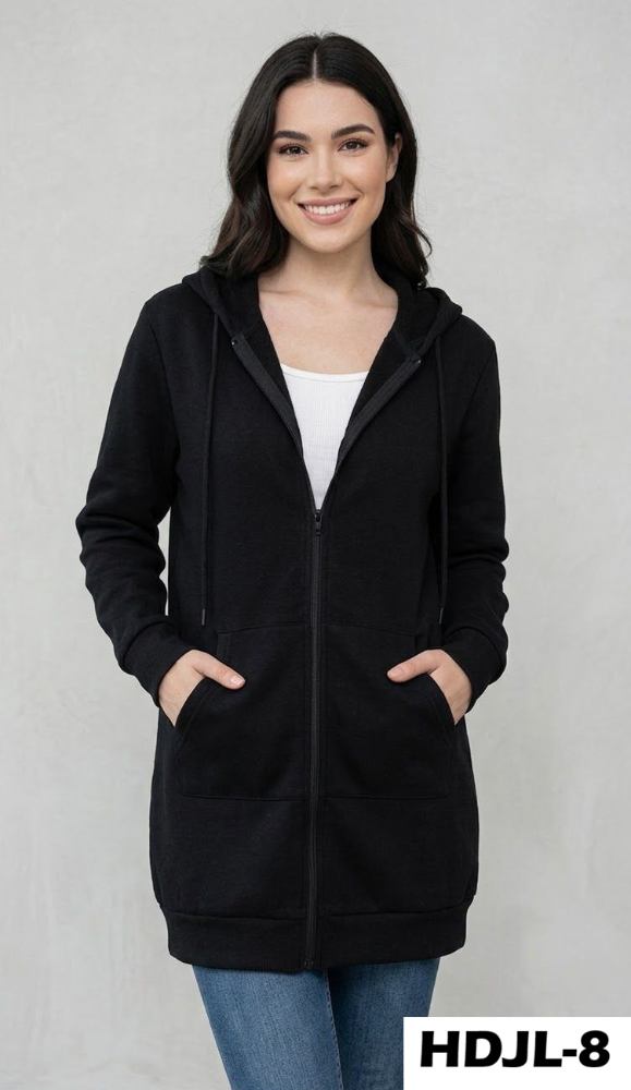 SUDADERA CIERRE LARGA HDJL
