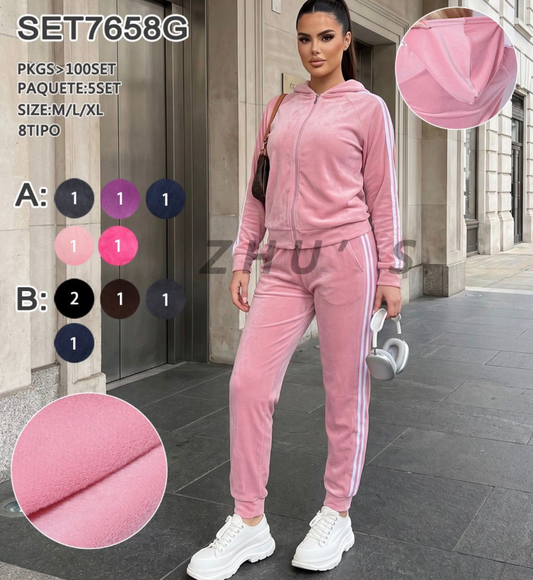 SET VELOUR SET7658G