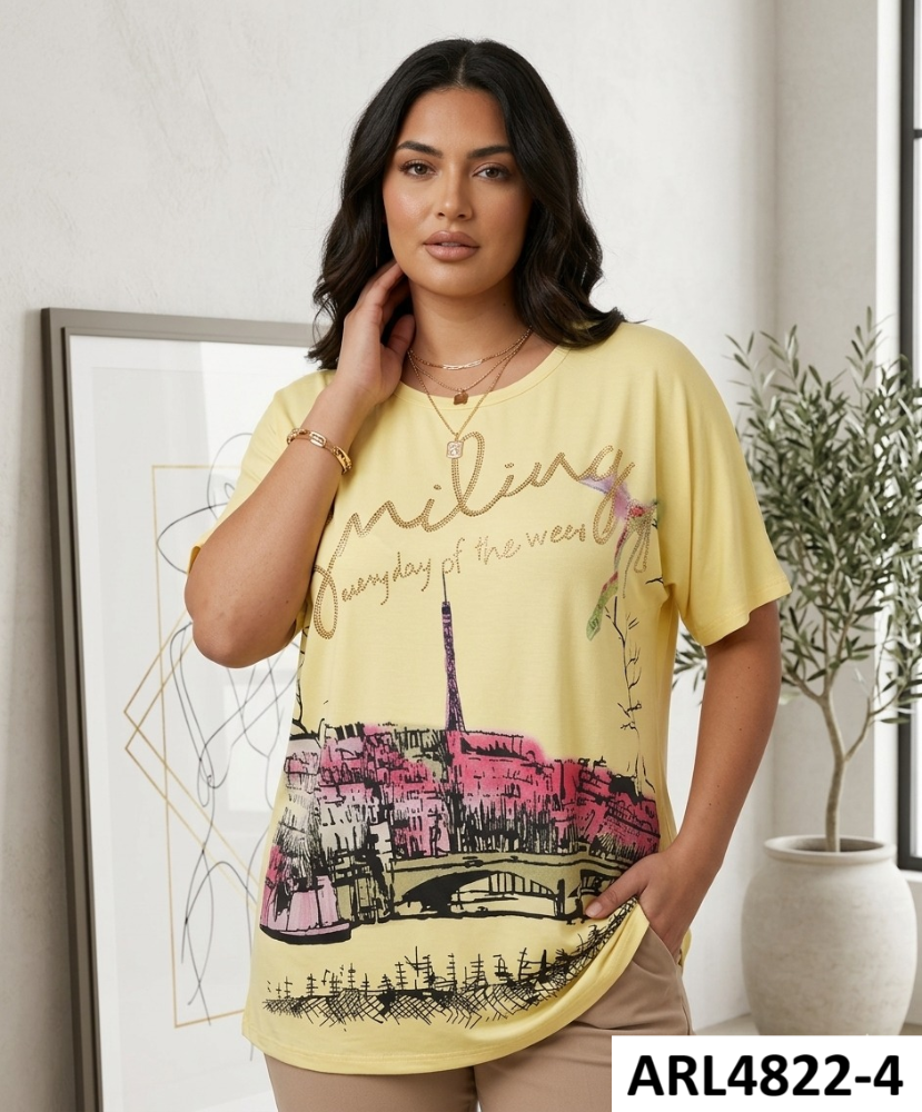 BLUSA AMPLIA CELESTE ARL4822