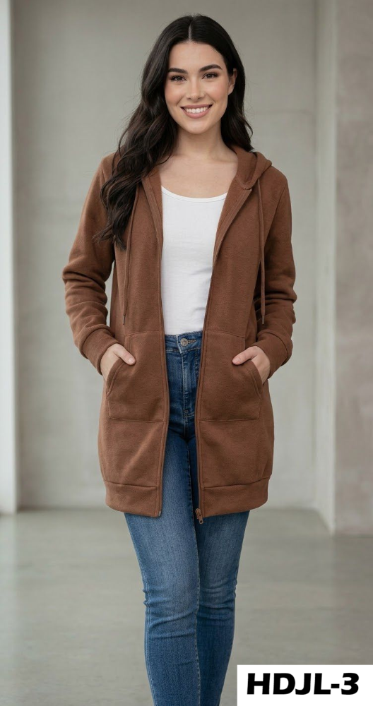 SUDADERA CIERRE LARGA HDJL