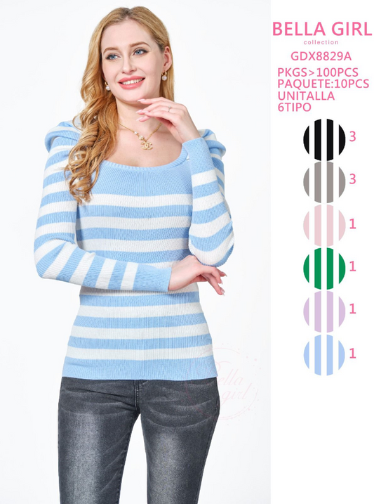 BLUSA RAYAS GDX8829A