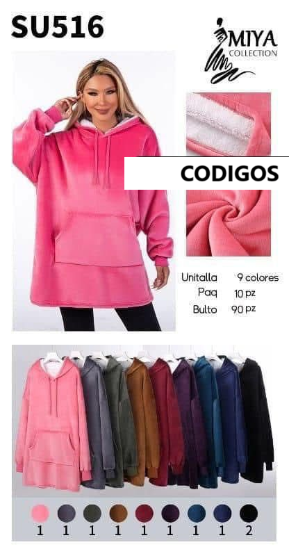 MAXI SUDADERA MARIAN SU516
