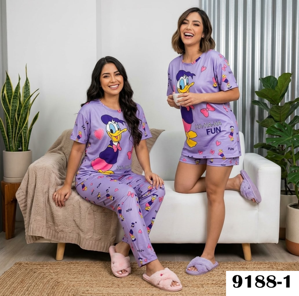 PIJAMA VIRAL 4 PIEZAS 9188