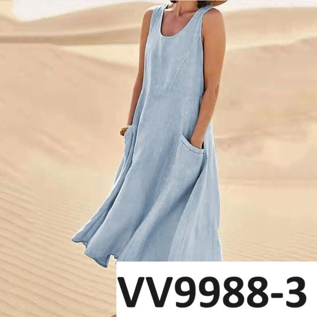 Vestido Verano Liso