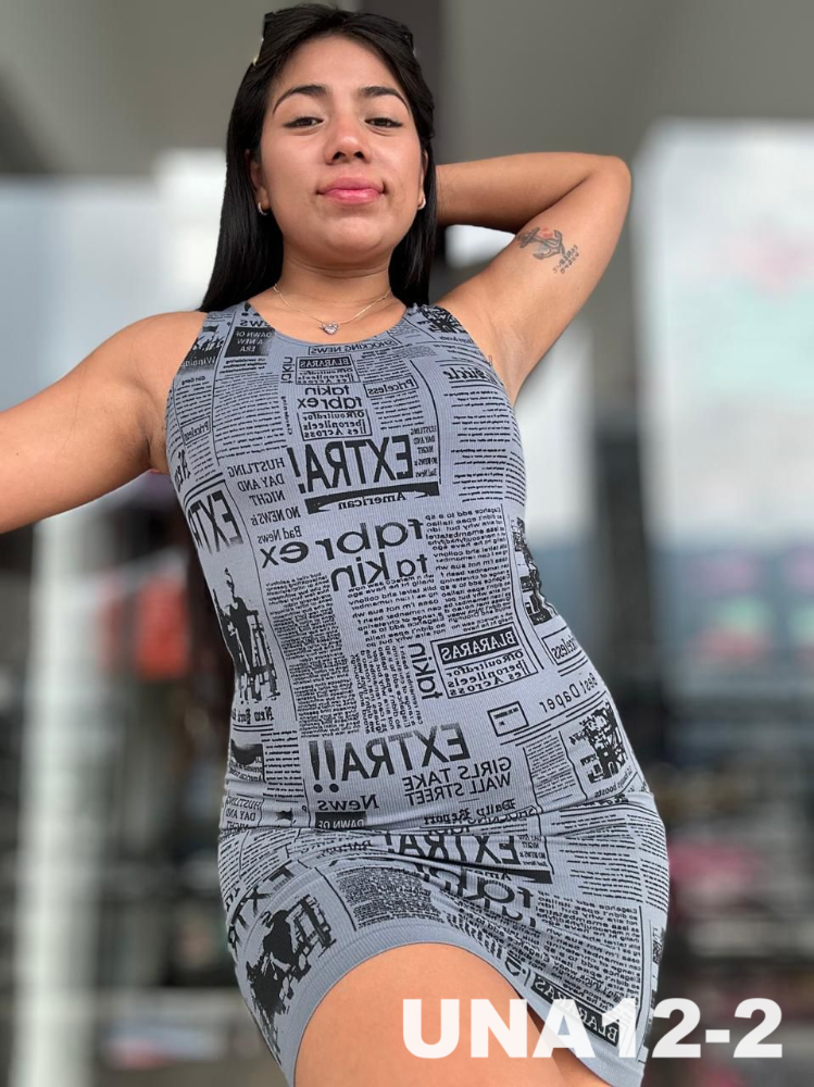 VESTIDO PERIODICO UNA12