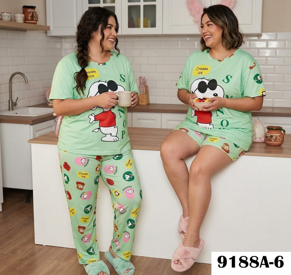 PIJAMA VIRAL 4 PIEZAS 9188A