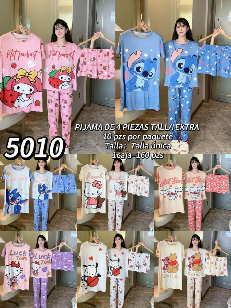 PIJAMA VIRAL 4 PIEZAS 5010