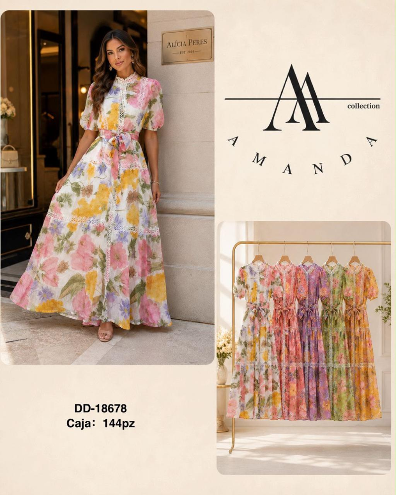 VESTIDO FLORAL ARANZA DD18678