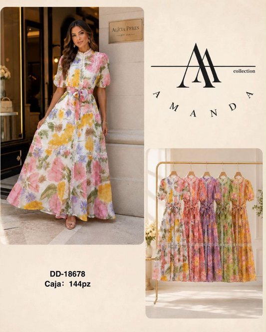 VESTIDO FLORAL ARANZA DD18678