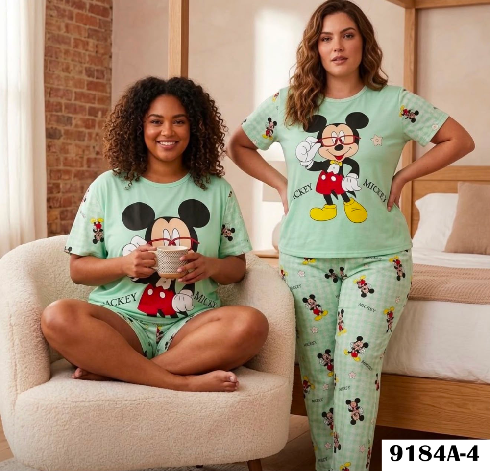 PIJAMA VIRAL 4 PIEZAS 9184A
