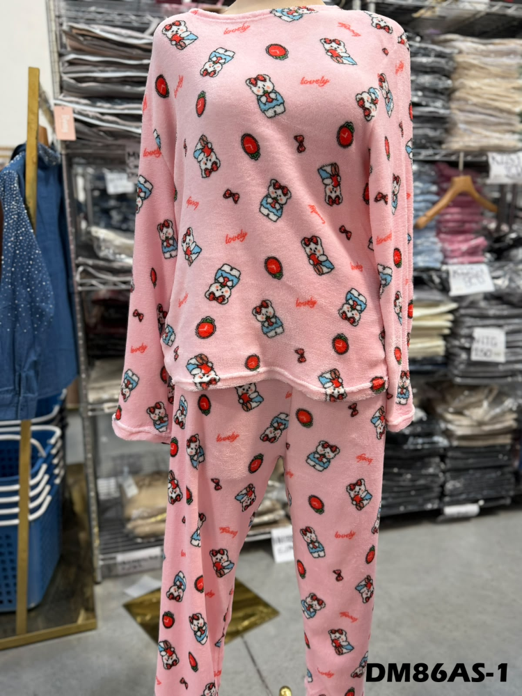 PIJAMA AFELPADA OSITOS DM86AS