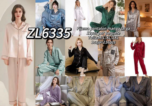 PIJAMA SATEN SLIK ZL6335