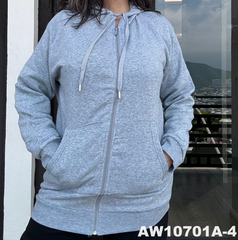 SUDADERA CON CIERRE AW10701A