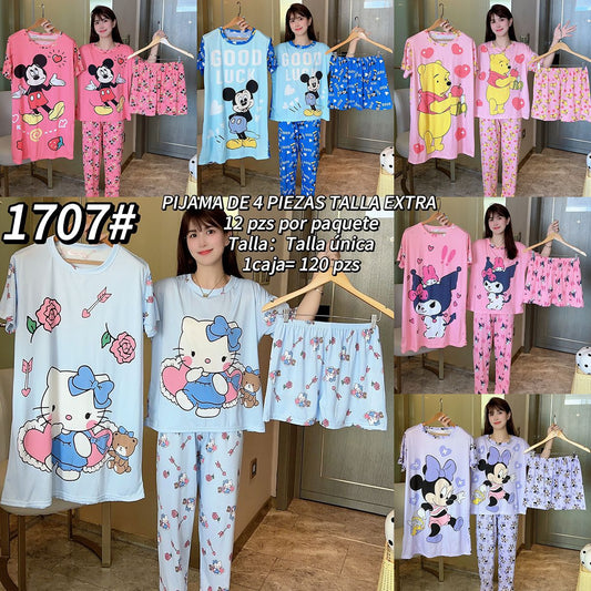 PIJAMA 4 PIEZAS BATA 1707