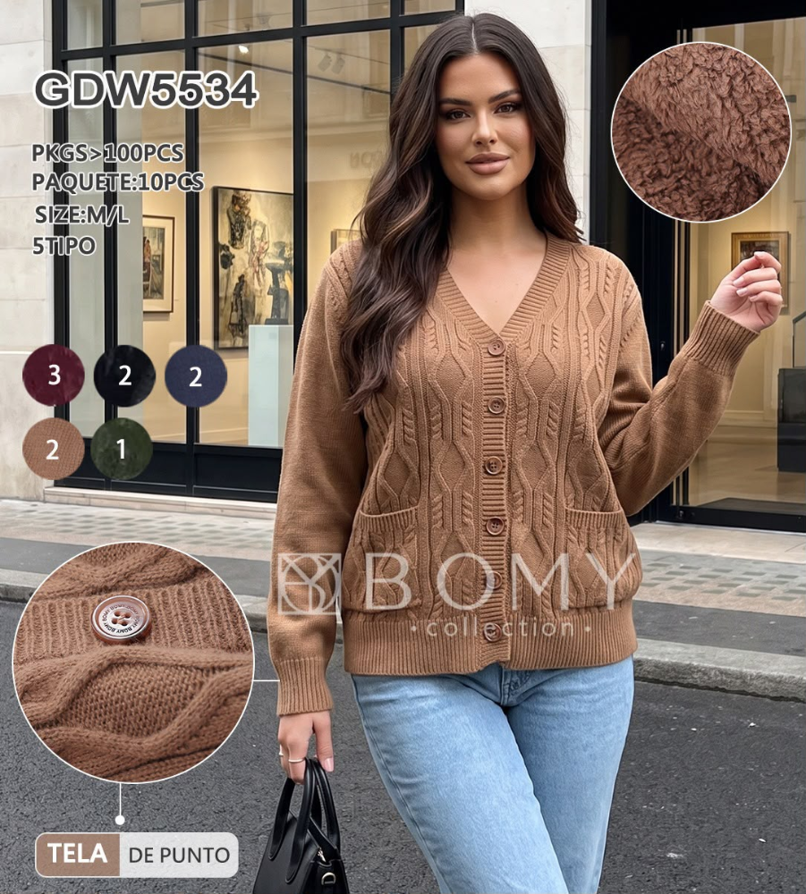 CARDIGAN TEJIDO VIENA GDW5534