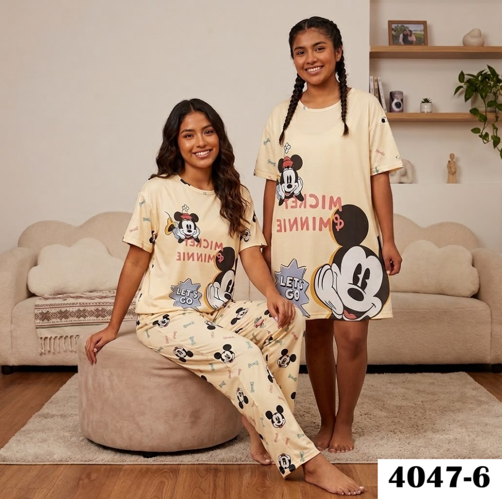 PIJAMA VIRAL 4 PIEZAS 4047