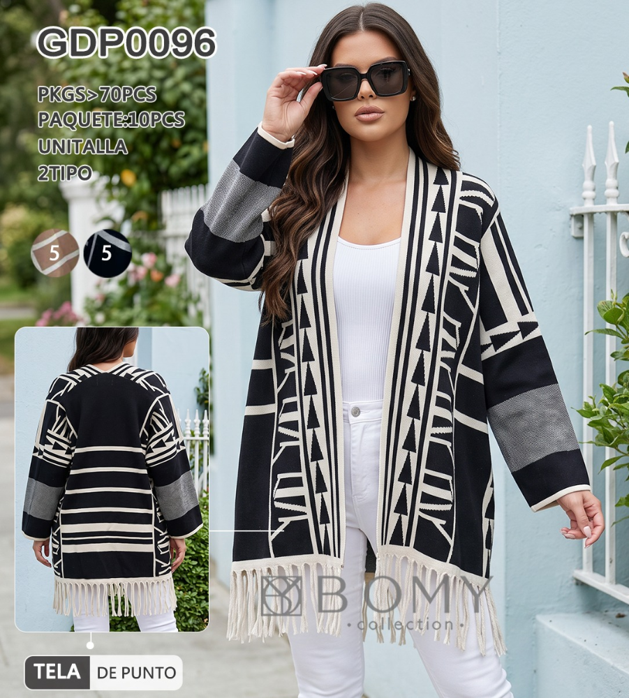 CARDIGAN ETNICO FLECOS GDP0096