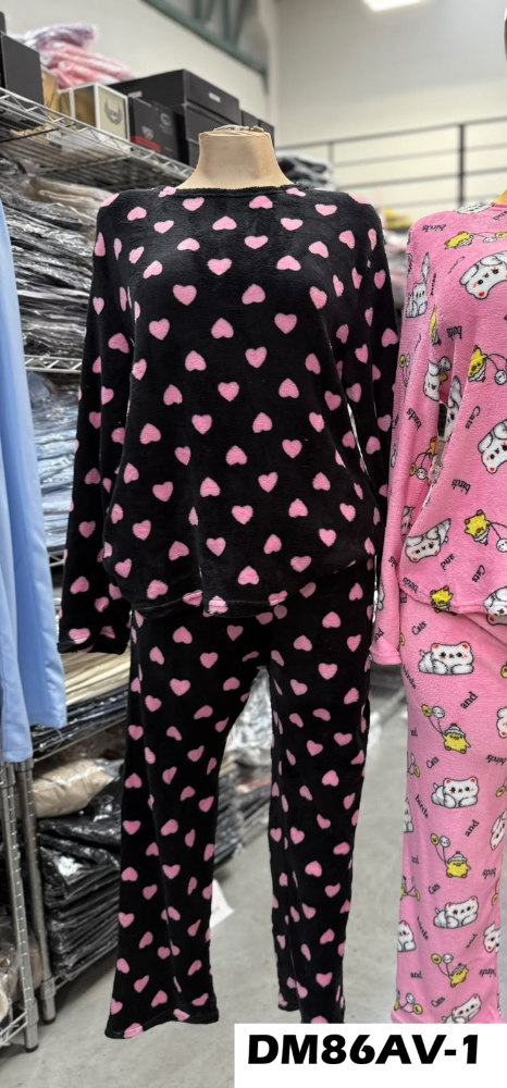 PIJAMA AFELPADA MOÑOS DM86AV