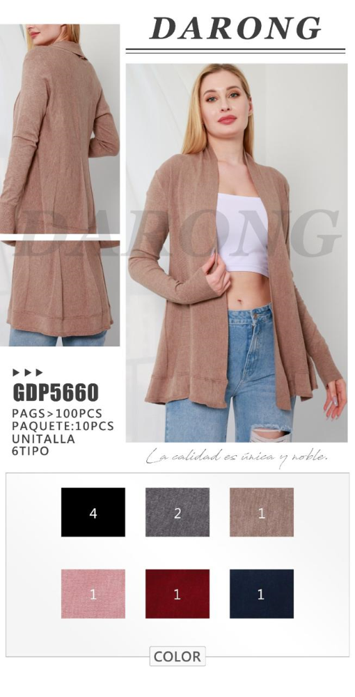 CARDIGAN BASICO GDP5660