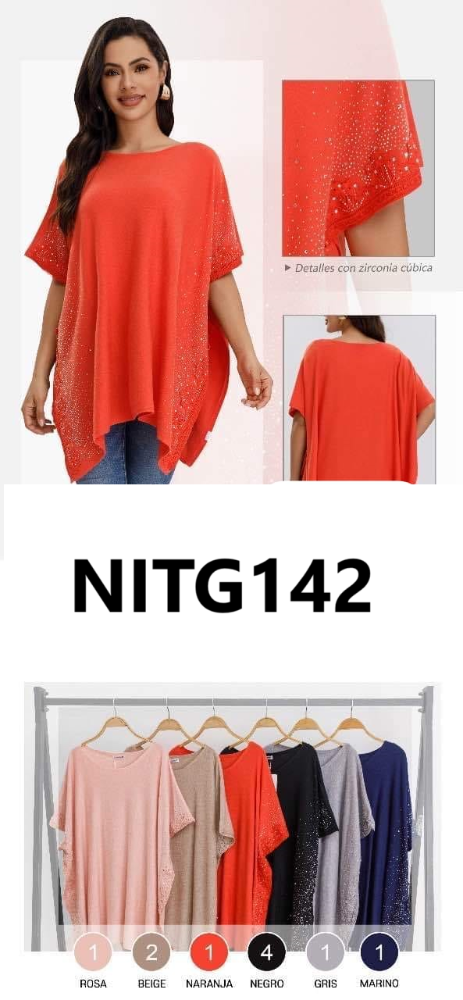 BLUSA BRILLITOS NITG142