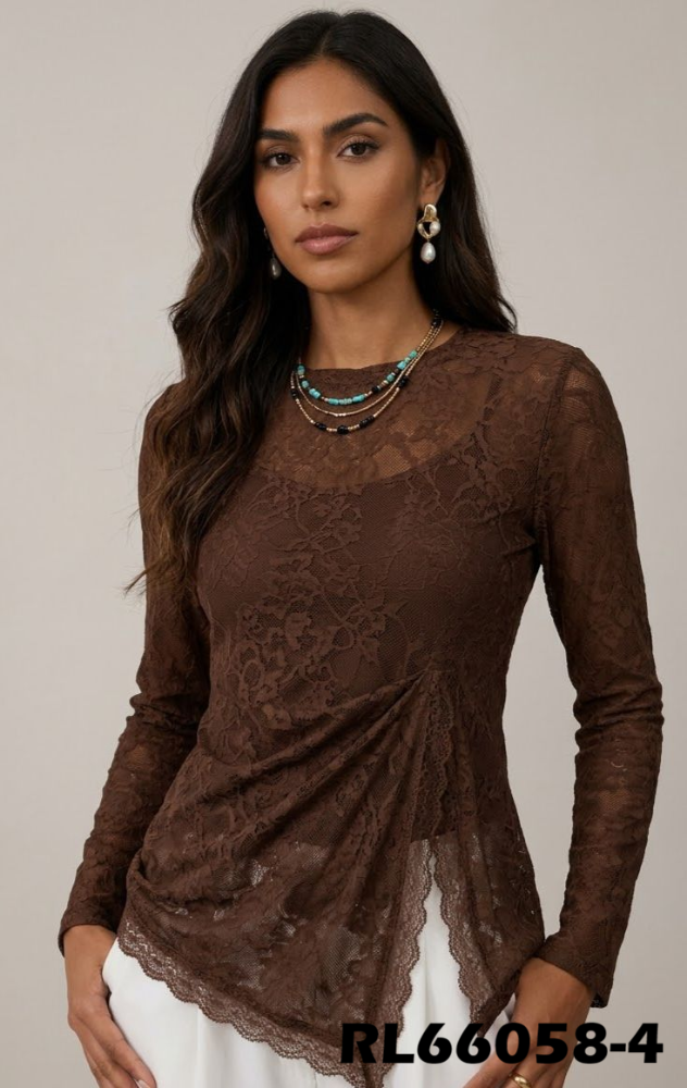 BLUSA ENCAJE RL66058