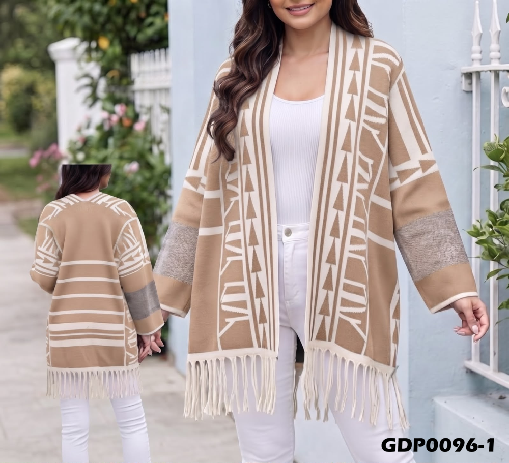CARDIGAN ETNICO FLECOS GDP0096
