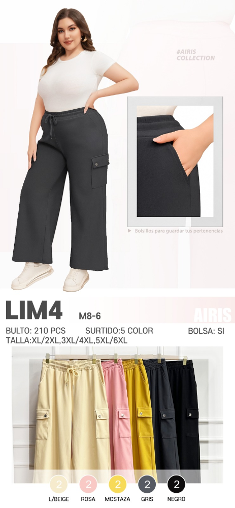 PANTALON TALLAS PLUS  LIM4