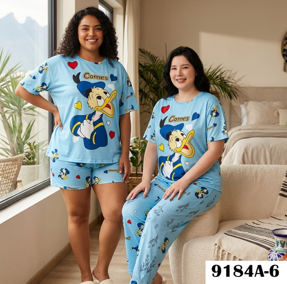 PIJAMA VIRAL 4 PIEZAS 9184A