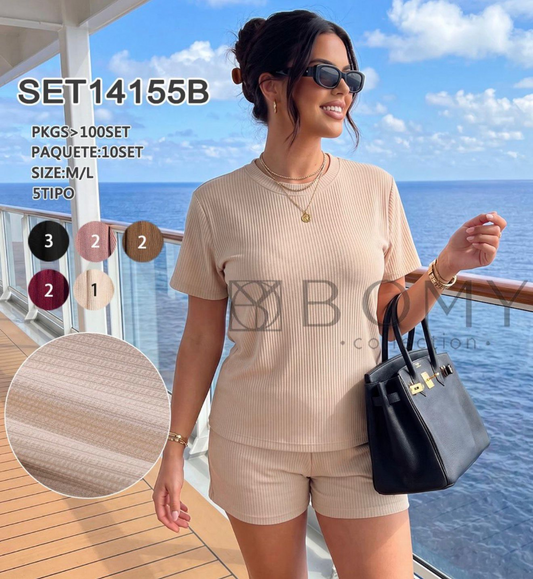 SET SHORT ACANALADO SET14155B